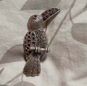 .925 Sterling Silver Cockatoo Pin